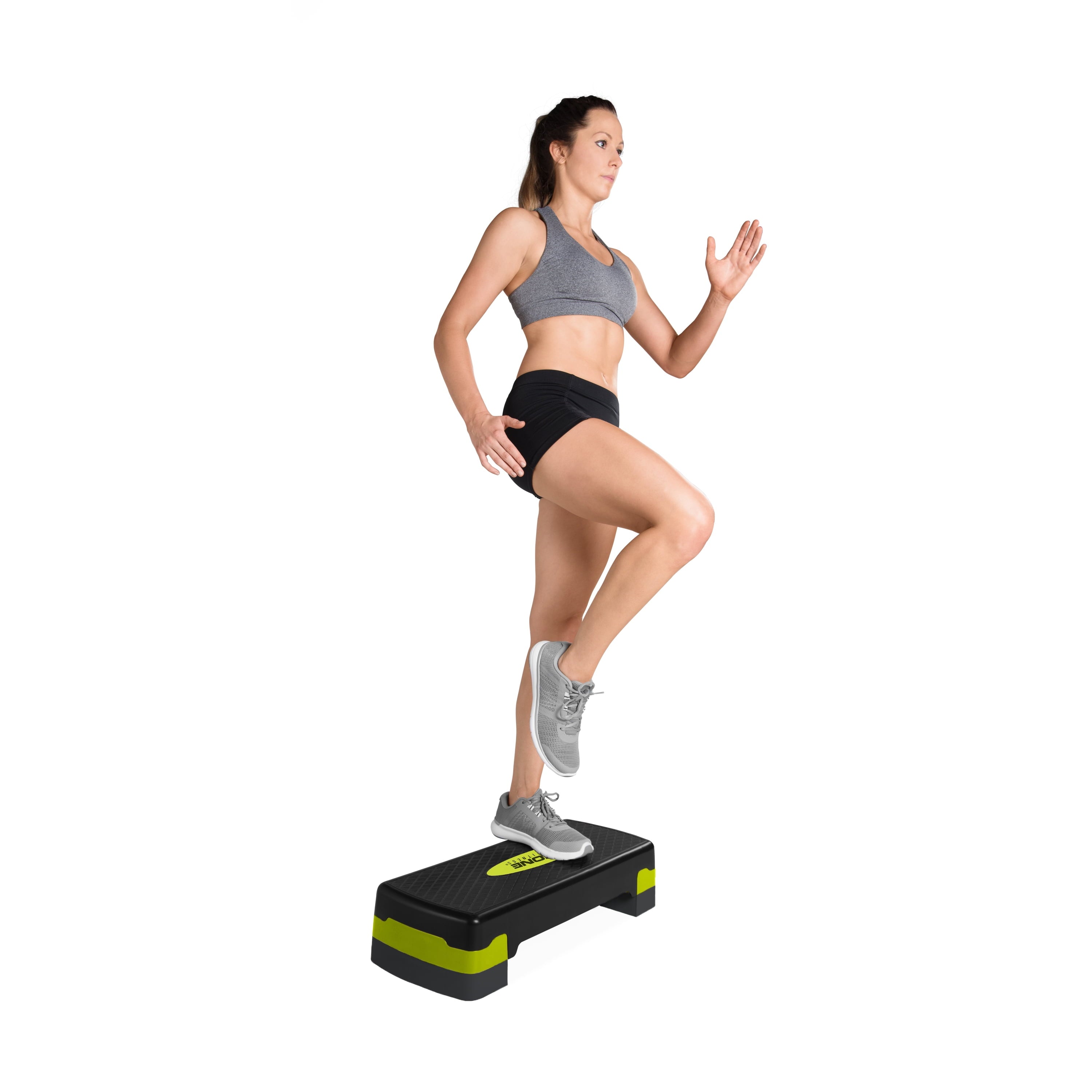 Aerobic Stepper Platform, Black and Pink